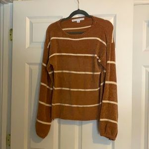 Camel striped sweater